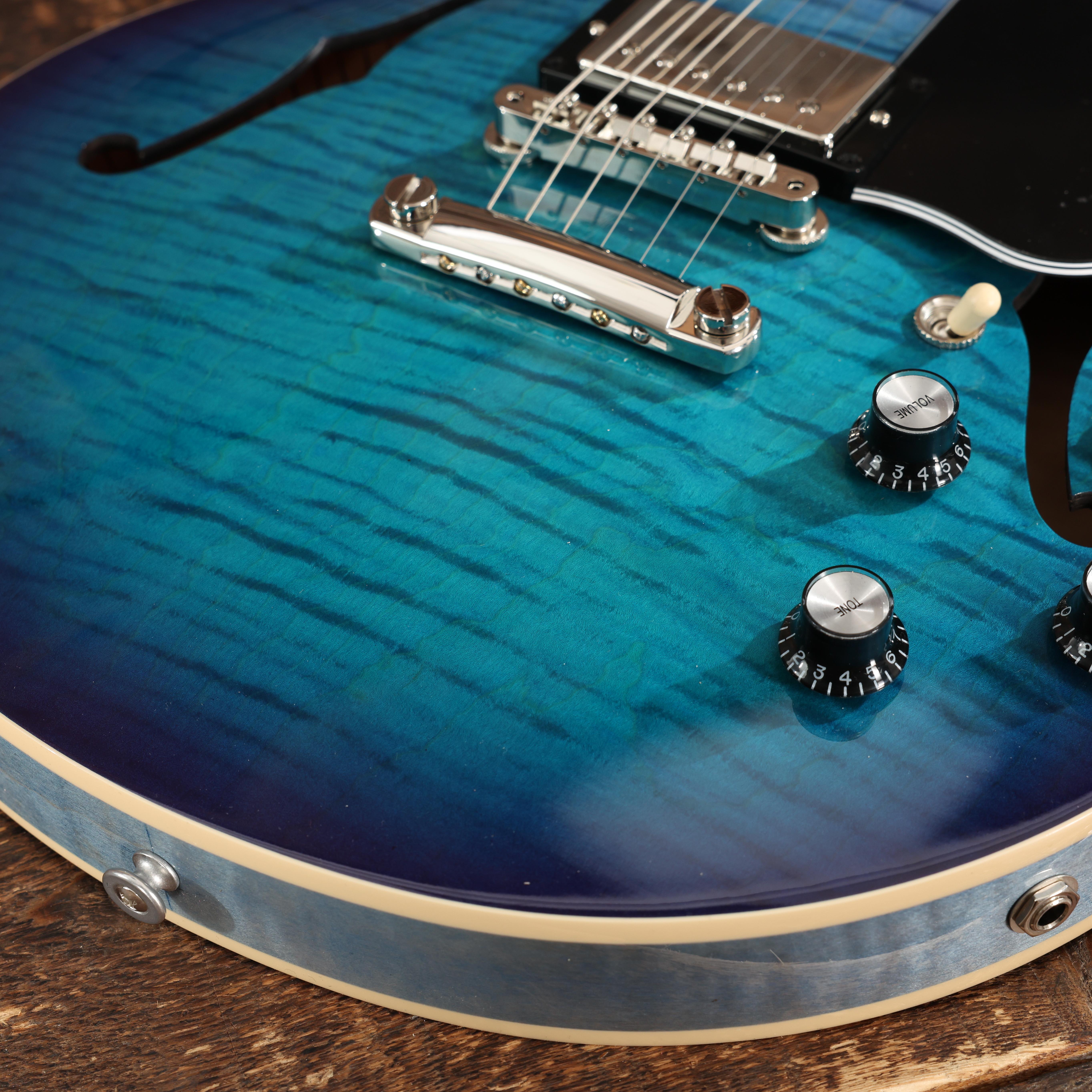 Gibson ES-339 Figured Semi Hollow Electric Guitar in Blueberry